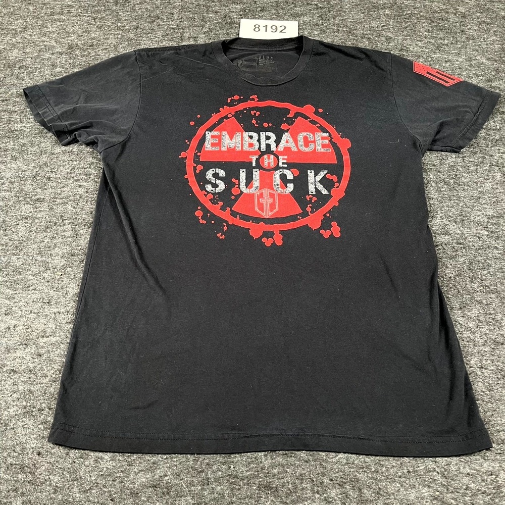 Herculus T Shirt Mens Medium Black Embrace The Suck Military Tactical Graphic